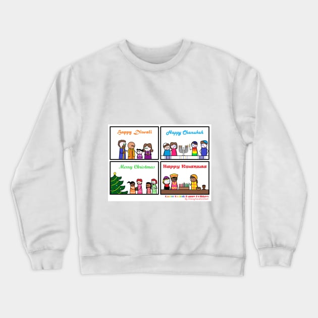 Queer-Coded Comic: Happy Holidays! Crewneck Sweatshirt by DisneyFanatic23